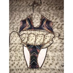 Multicolored/Cheetah swimsuit